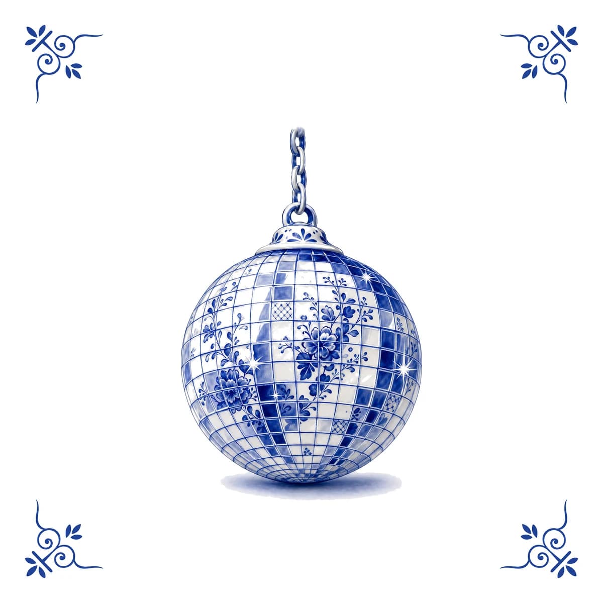 Disco ball – Delft blue tile
