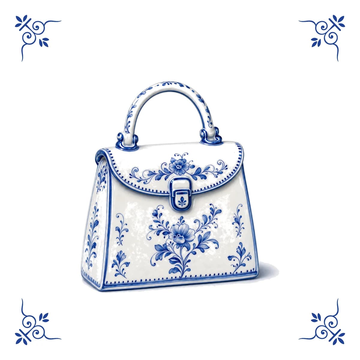 Handbag – Delft blue tile