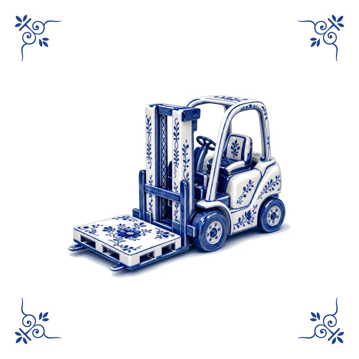Forklift – Delft blue tile