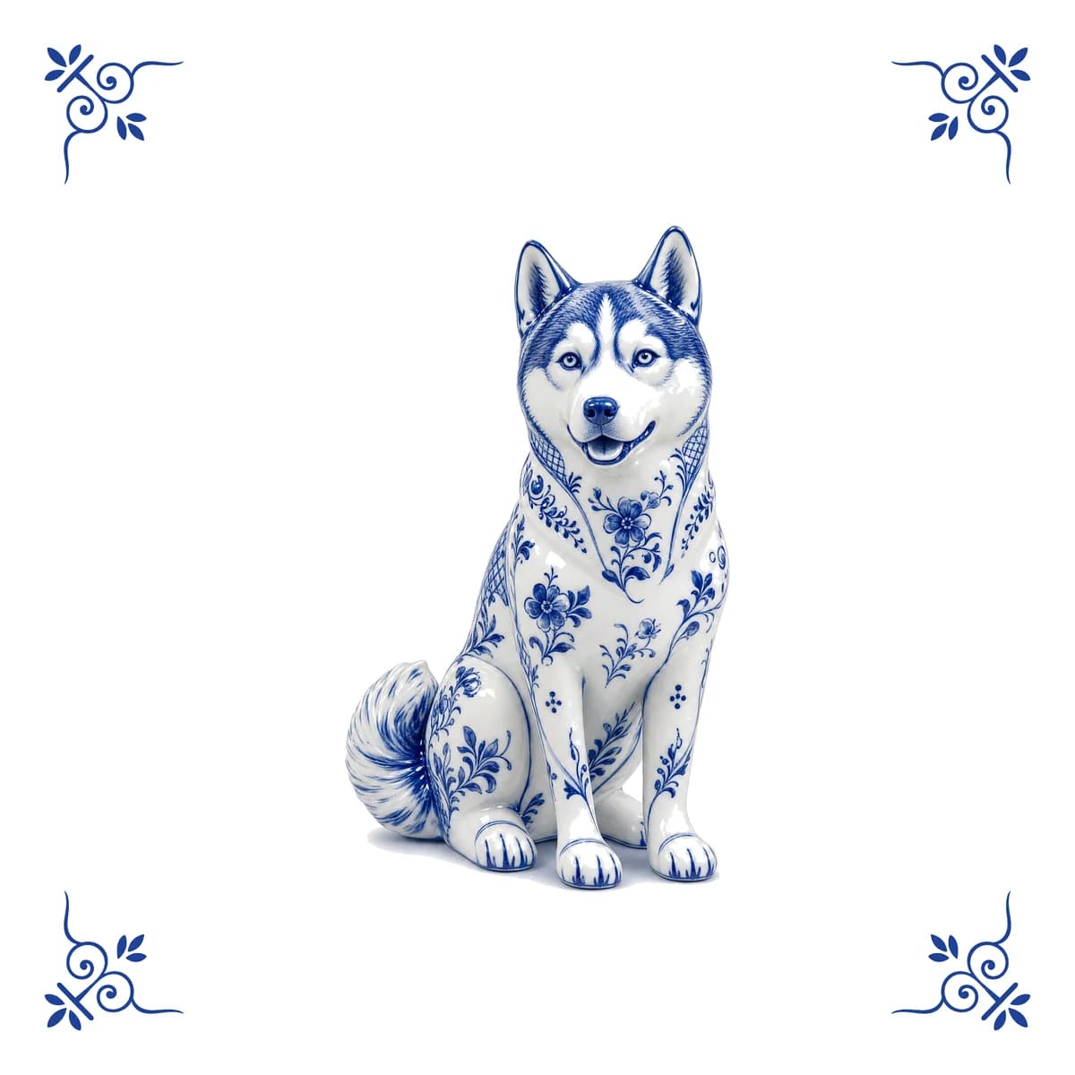 Husky – Delft blue tile