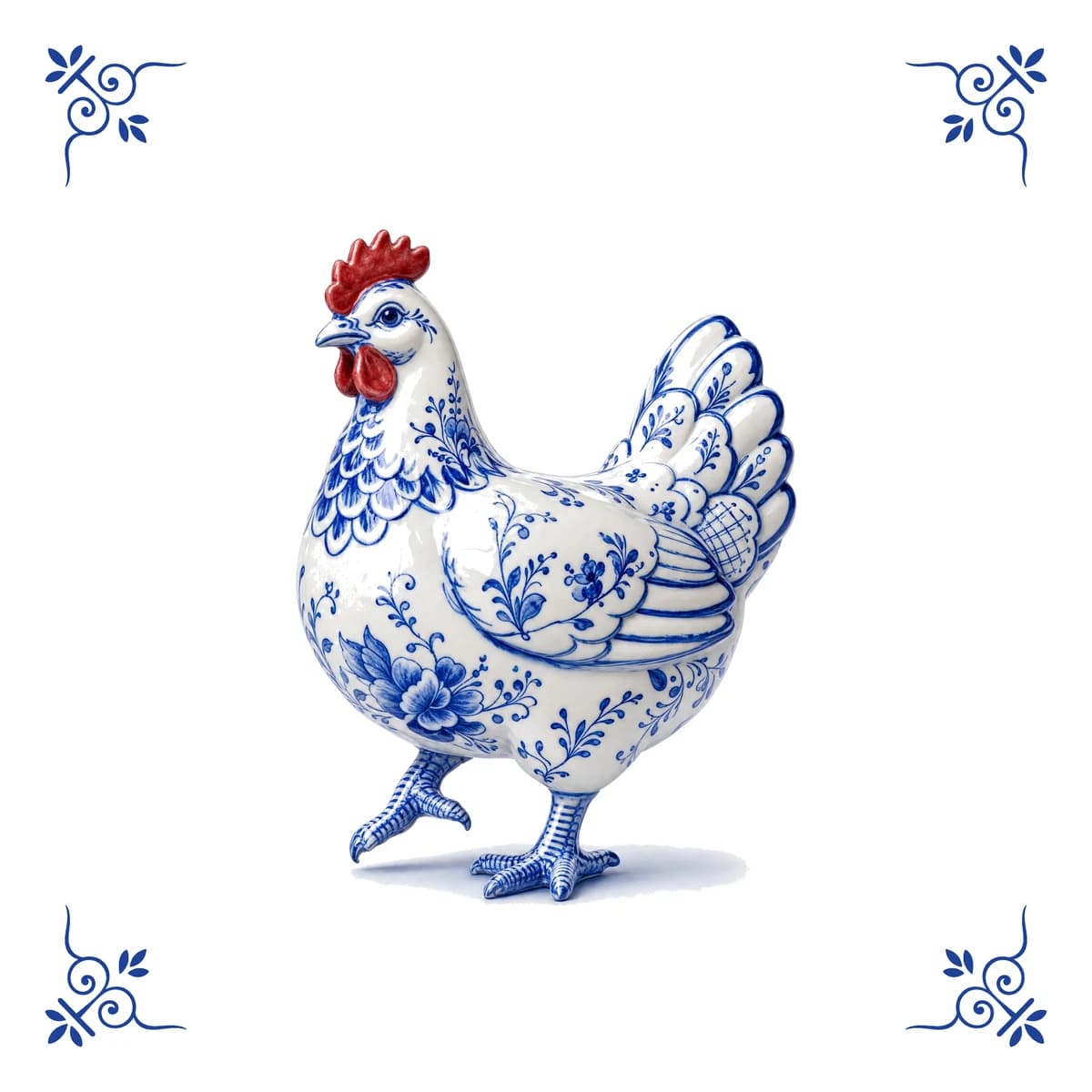 Hen – Delft blue tile