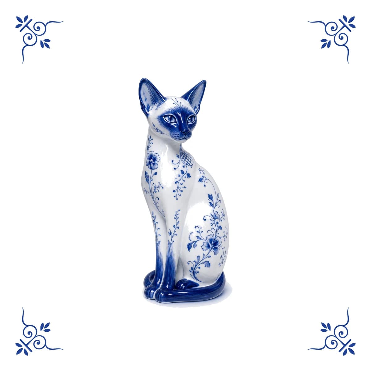 Siamese cat – Delft blue tile