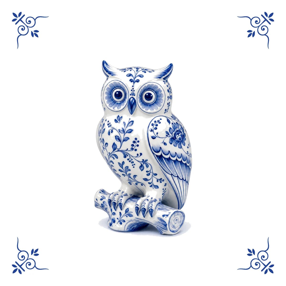 Owl – Delft blue tile